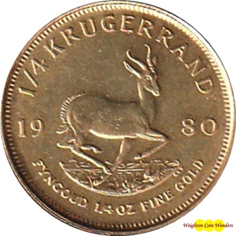 1980 Gold 1/4oz KRUGERRAND